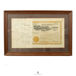 Action De La Société Anaconda Gold Mining Company Stock Certificate - Cripple Creek, Colorado - USA - 1893