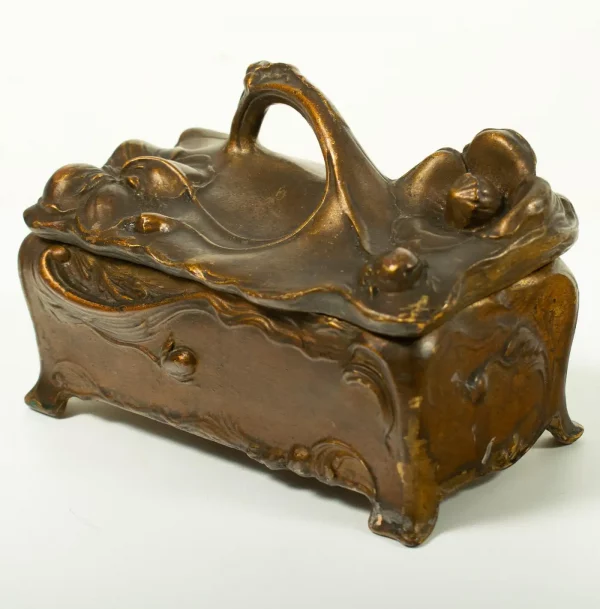 Art Nouveau Trinket Box - marked "JB Signifies the Best" - Image 2