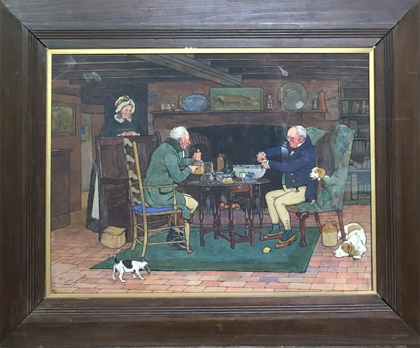 Cecil ALDIN (1870-1935)   'Bowl of Punch'