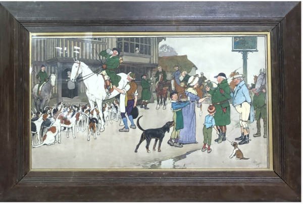Cecil ALDIN (1870-1935)   The Meet at the Hare Hounds