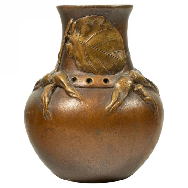 Henri-Laurent DESROUSSEAUX (1862-1906), L'Isle Adam: French Art Nouveau Vase