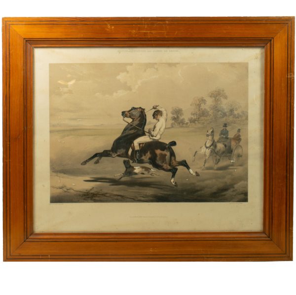 Lithograph Le Poney apres Alfred de Dreux, c 1840