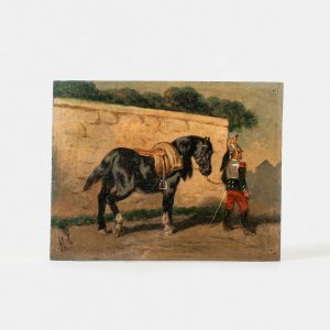 Tableau - Officier Cuirassier et son Cheval