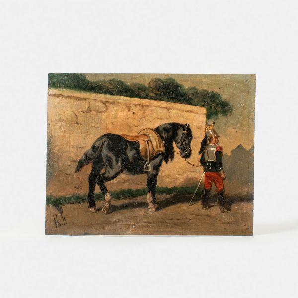 Tableau - Officier Cuirassier et son Cheval