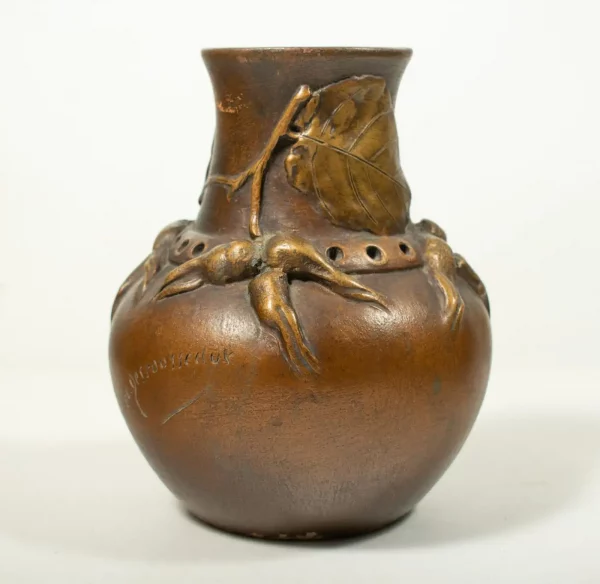 Henri-Laurent DESROUSSEAUX (1862-1906), L'Isle Adam: French Art Nouveau Vase - Image 2