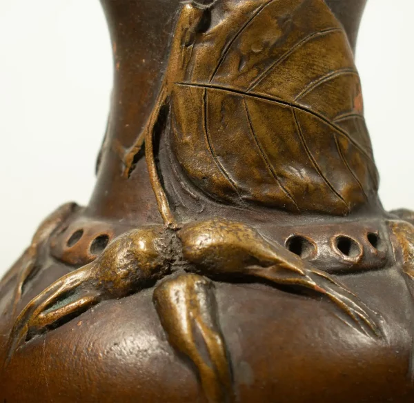 Henri-Laurent DESROUSSEAUX (1862-1906), L'Isle Adam: French Art Nouveau Vase - Image 5