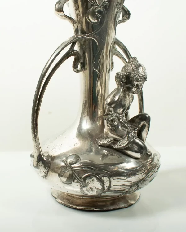 Rare Pair of ART NOUVEAU Vases by WMF, Circa 1900 - Image 6