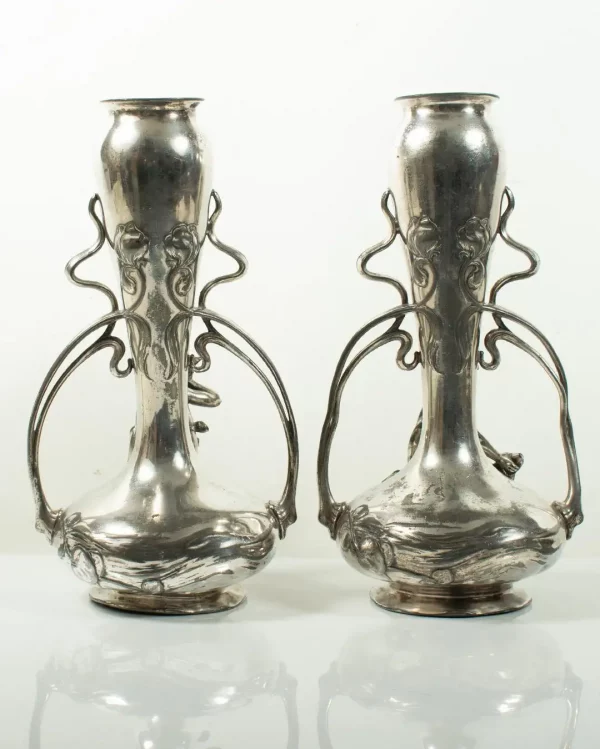 Rare Pair of ART NOUVEAU Vases by WMF, Circa 1900 - Image 2