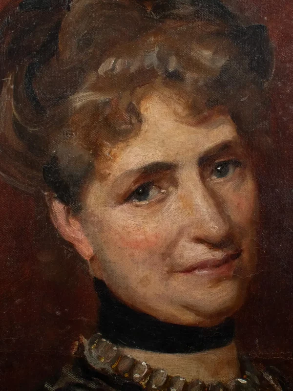 Belle Époque Portrait, Lady in Black Lace Bolero - mnr Jean-Louis Forain, c.1895 - Image 2
