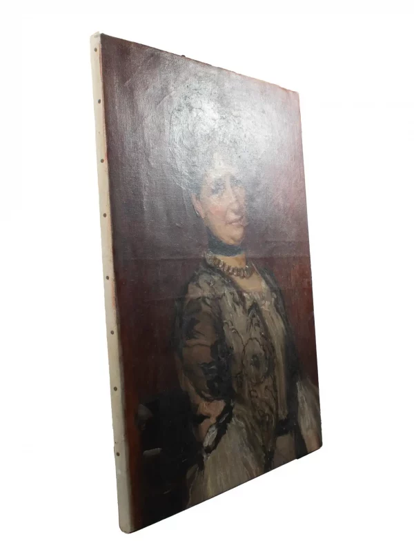 Belle Époque Portrait, Lady in Black Lace Bolero - mnr Jean-Louis Forain, c.1895 - Image 5