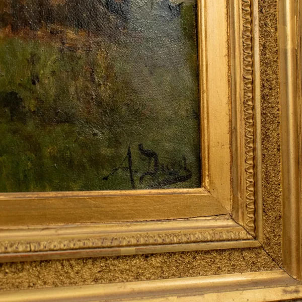 Auguste DURST (French 1842-1930). Oil on Canvas - post impressionist - Image 4