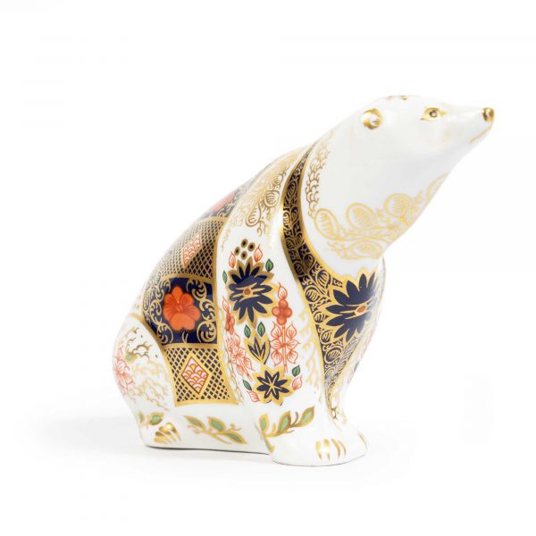 Royal Crown Derby Polar Bear – Imari Bone China Paperweight - Image 4