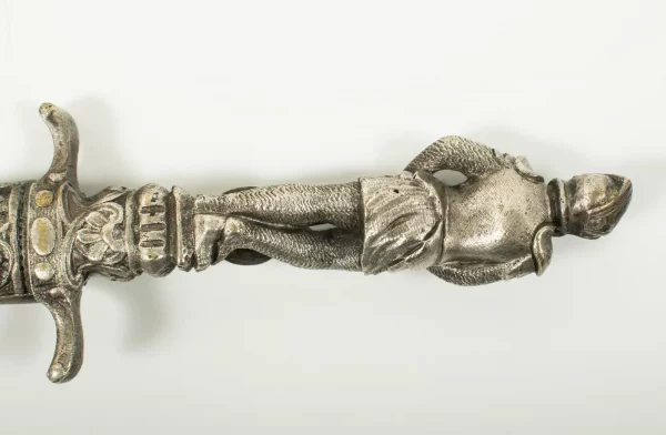 Small Figural Romantic Dagger - late 19th century - Image 6