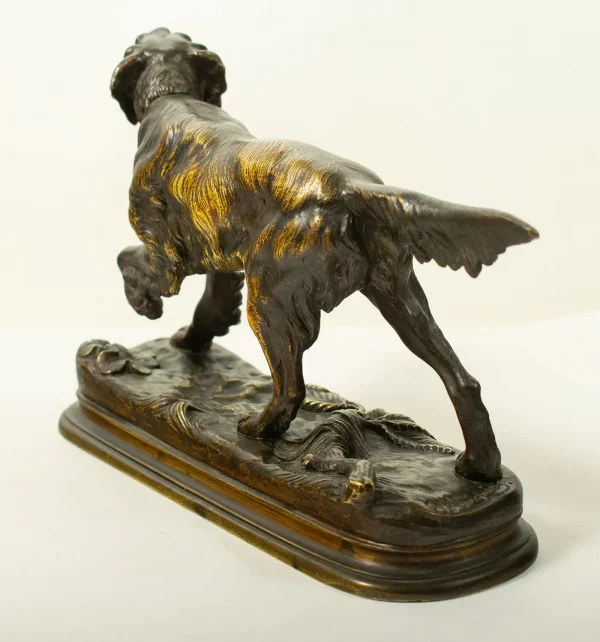 Bronze Sculpture by Jules Moigniez (1835–1894) Hunting Spaniel - 19th Century - Image 6