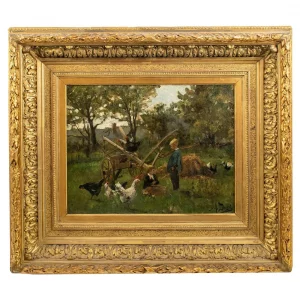 Auguste DURST (French 1842-1930). Oil on Canvas - post impressionist