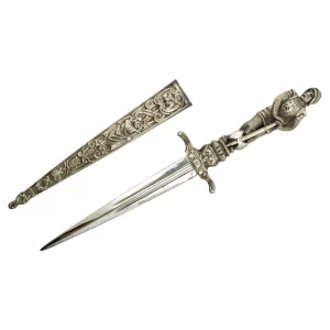 Small Figural Romantic Dagger - late 19th century