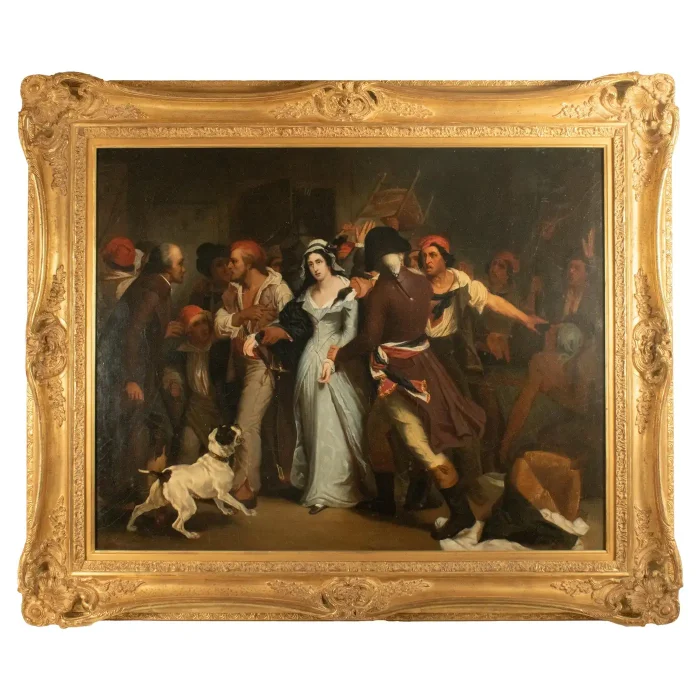 Original H Scheffer, Charlotte Corday, c.1830 - Estate of Severin Wundermann