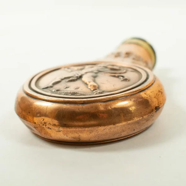 Small French PISTOL FLASK, CUPID, 19th Century - Image 4
