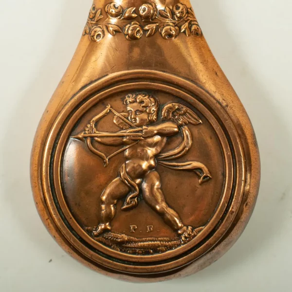 Small French PISTOL FLASK, CUPID, 19th Century - Image 5