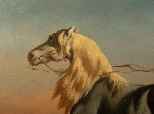 Théodore Fort (French 1810–1896) – Oil on Canvas – LOOSE HORSE - Image 3