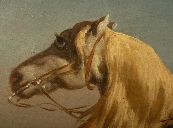Théodore Fort (French 1810–1896) – Oil on Canvas – LOOSE HORSE - Image 4