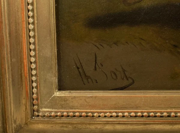Théodore Fort (French 1810–1896) – Oil on Canvas – LOOSE HORSE - Image 5