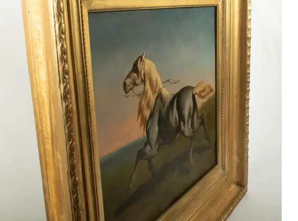 Théodore Fort (French 1810–1896) – Oil on Canvas – LOOSE HORSE - Image 7