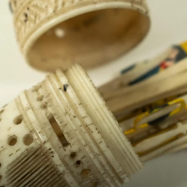 Rare & Intricate Prisoner-of-war Carved Bone Gaming Set, circa late 18 century - Image 3