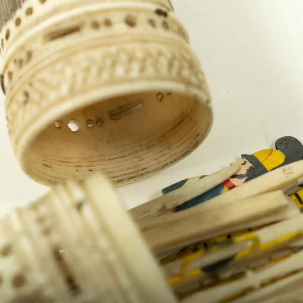 Rare & Intricate Prisoner-of-war Carved Bone Gaming Set, circa late 18 century - Image 5