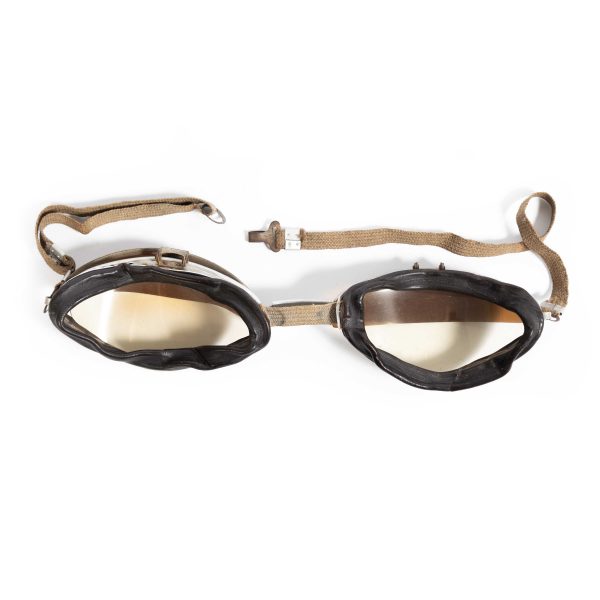 Vintage Aviator Goggles – Early 20th Century Eyewear with Tinted Lenses - Image 3