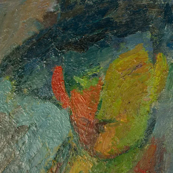 Nicole Devraigne - French oil on board - The Man in the Hat - Image 3