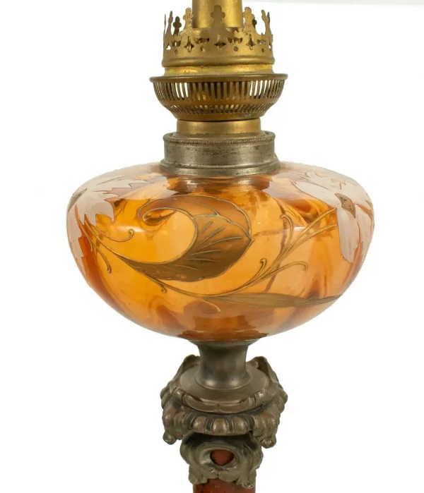 ART NOUVEAU PETROL LAMP converted - French - Image 3