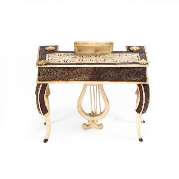 Antique Prisoner of War Carving – Miniature Piano with Sheet Music - Image 3