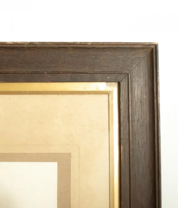 LARGE PORTRAIT PHOTOGRAPH of a noble lady in oak frame, French - Image 3