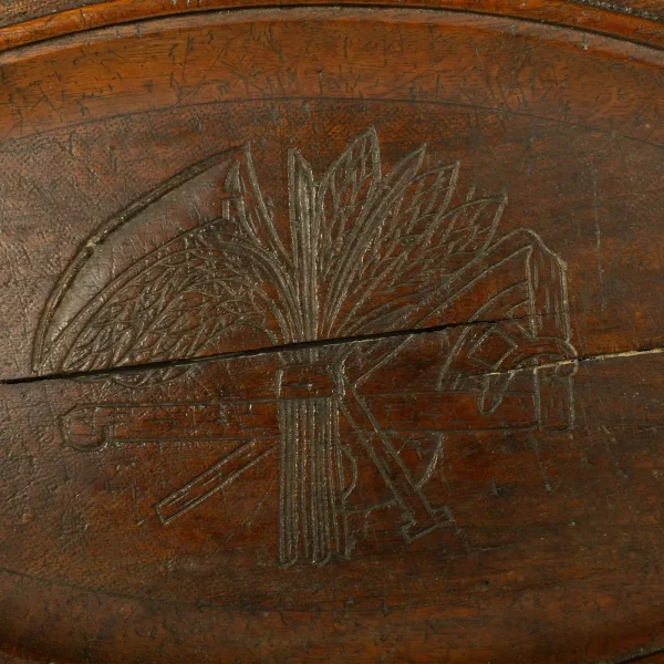 'GIVE US THIS DAY OUR DAILY BREAD' Carved Oak Vintage Platter - Image 7