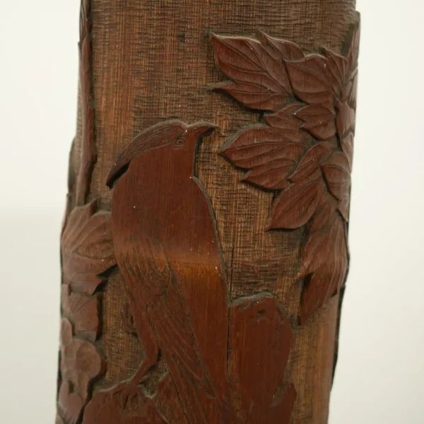 Pair of CHINESE BAMBOO BRUSH POTS - Image 4
