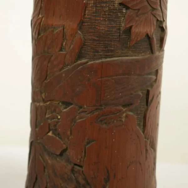 Pair of CHINESE BAMBOO BRUSH POTS - Image 5