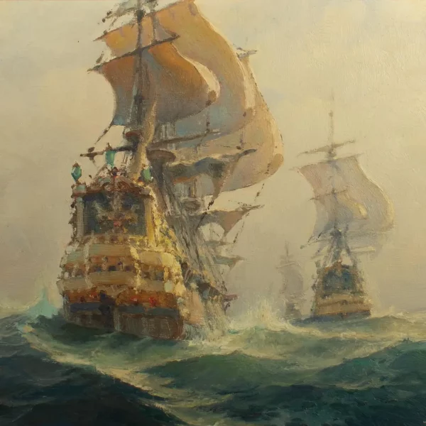 Henri MILOCH (1898-1979) Maritime Painting, signed and dated - Image 2