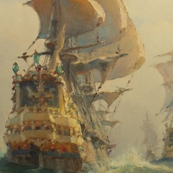 Henri MILOCH (1898-1979) Maritime Painting, signed and dated - Image 3