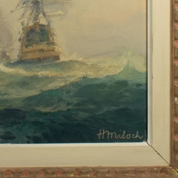 Henri MILOCH (1898-1979) Maritime Painting, signed and dated - Image 4
