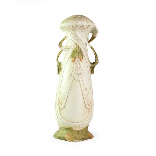Antique Royal Dux Art Nouveau Vase – Applied Fruit & Organic Motifs - Image 3