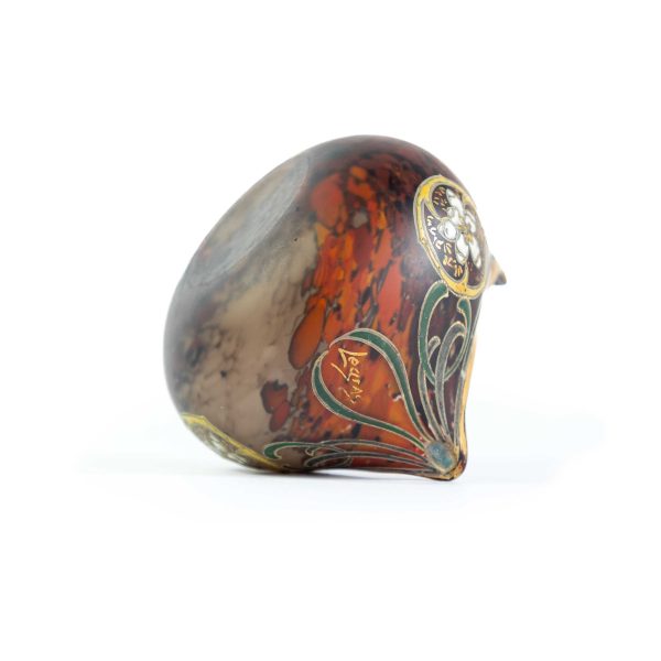 LE GRAS - ART NOUVEAU Blown glass ball vase - Image 4