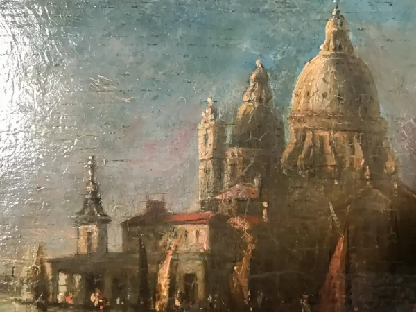 Venetian Capriccio, Santa Maria della Salute - Italian School, 18th century - Image 4