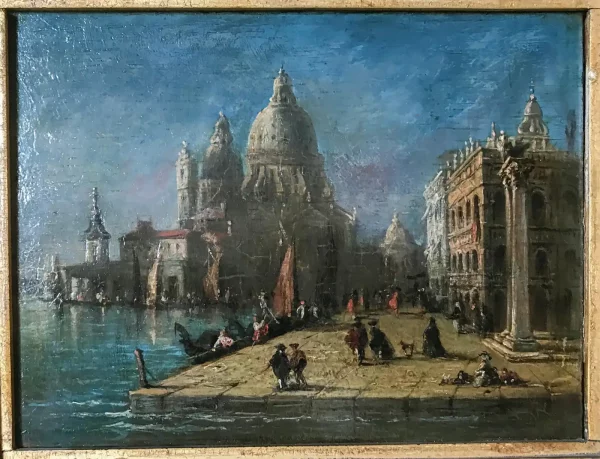 Venetian Capriccio, Santa Maria della Salute - Italian School, 18th century - Image 6