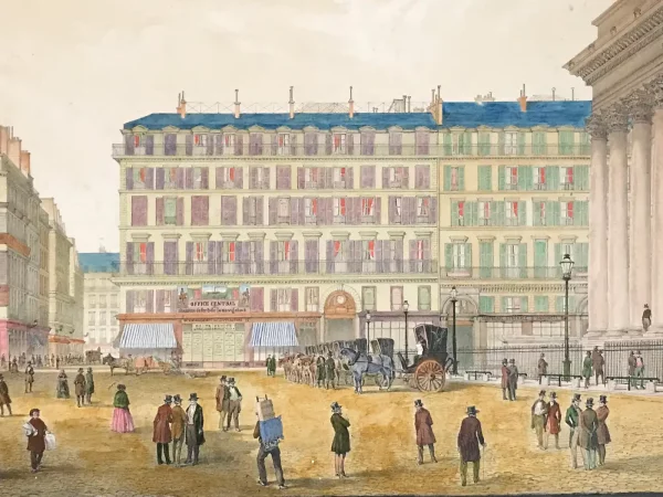 Pair of Double-Sided 19th Century European Watercolours – Paris, Venice - Image 6