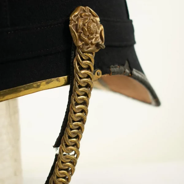 Victorian HOME SERVICE HELMET of the WELSH REGIMENT - Image 8